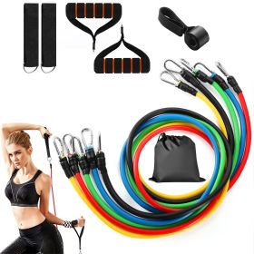 11Pcs Resistance Bands Set Fitness Workout Tubes Exercise Tube Bands Up to 100lbs w/ Door Anchor Handles Ankle Straps for Physical Training Yoga 11Pcs Resistance Bands Set Fitness Workout Tubes Exercise Tube Bands Up to 100lbs w/ Door Anchor Handles Ankle Straps for Physical Training Yoga